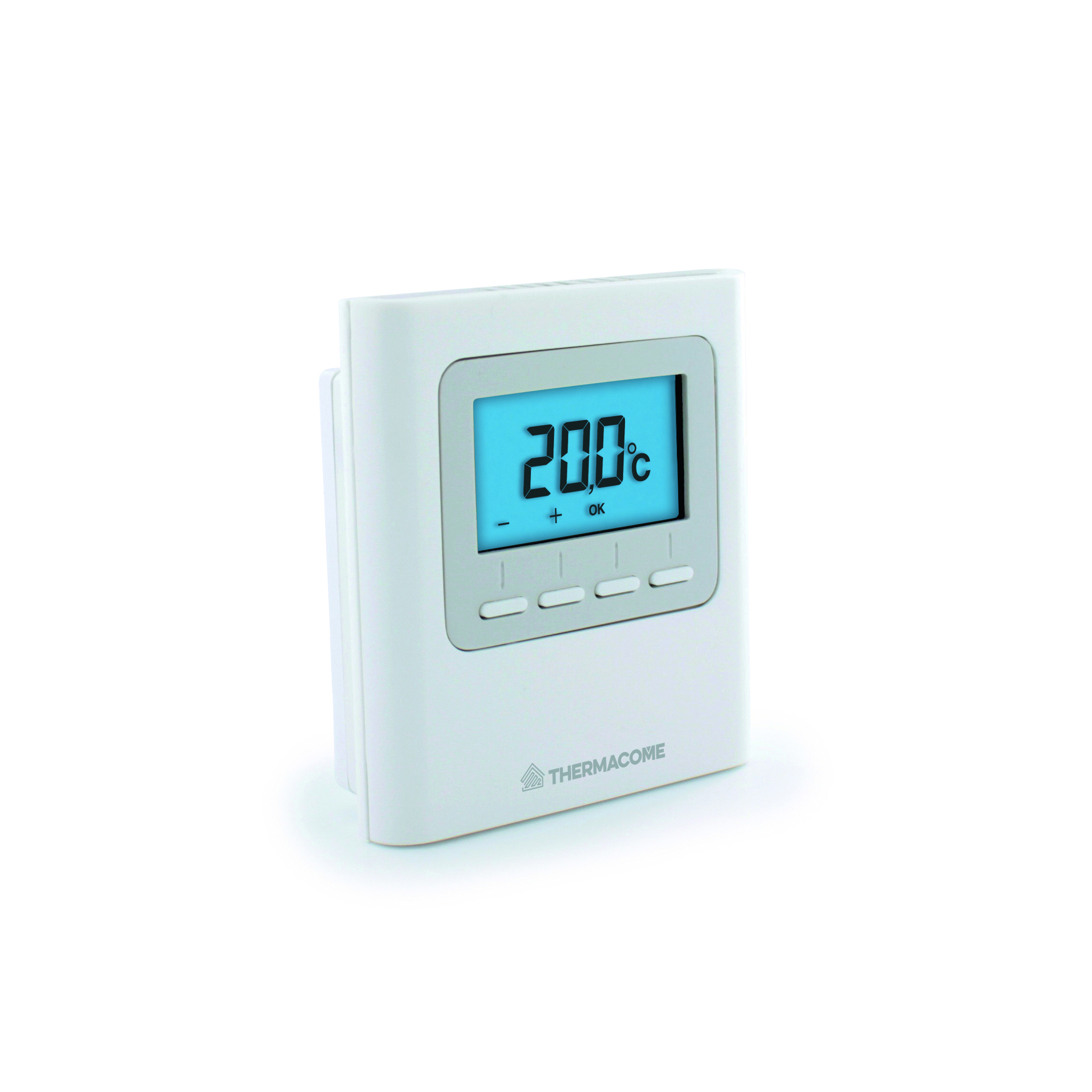 THERMACOME - Thermostat d'ambiance connecté filaire blanc My